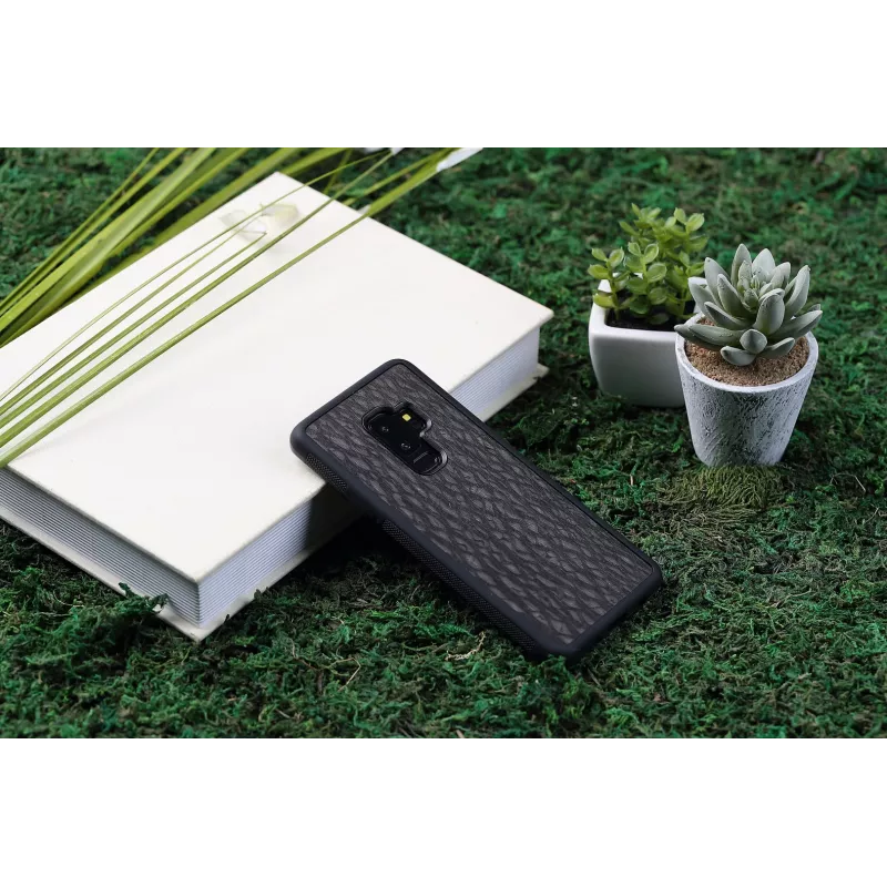 Dėklas Samsung Galaxy S9 Plus man and wood anglies juodos spalvos