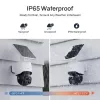 Safemo ST1 SolarCam 4K UHD vaizdo kamera, 8x priartinimas, 132° vaizdas, naktinis matymas, Wi-Fi 2,4 GHz, 3W saulės baterija, balta
