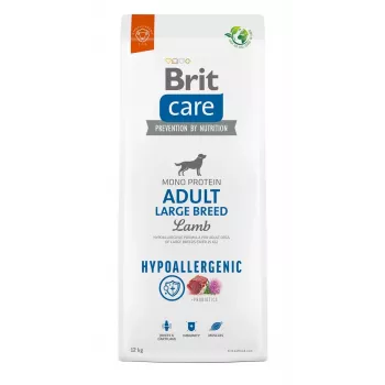Brit Care Hypoallergenic Adult Large Breed ėdalas šunims su ėriena ir ryžiais 12 kg