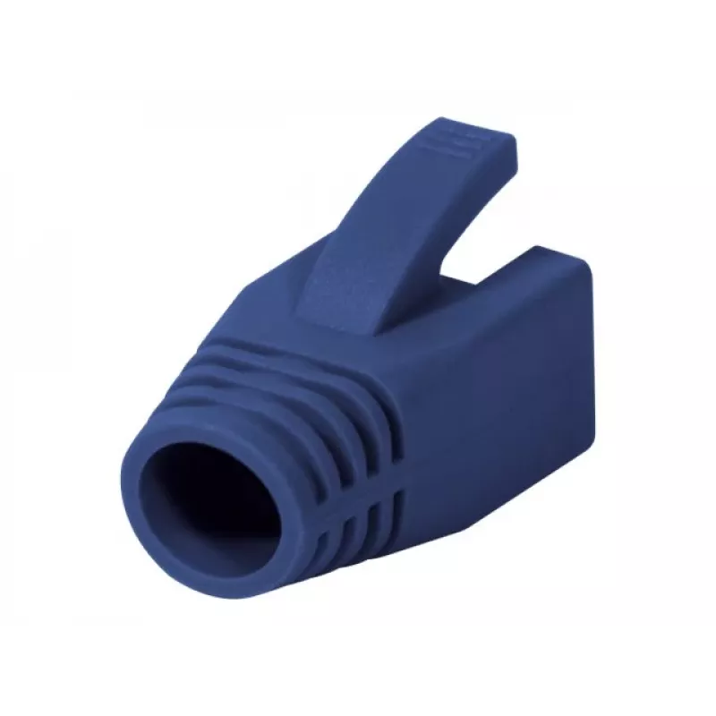 Logilink RJ45 kištuko įtempimo mažinimo gaubtas, 8,0 mm (50 vnt.) MP0035B mėlynas