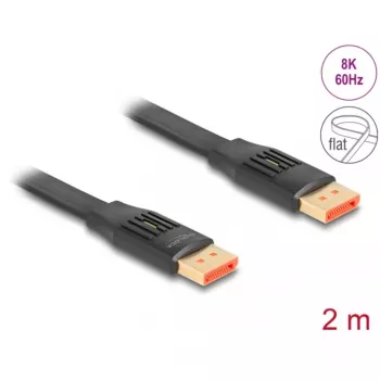 DeLOCK plokščias juostinis DisplayPort kabelis 8K 60 Hz 2 m