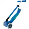 Paspirtukas Primo Foldable Plus Lights, tamsiai mėlynas/turkio spalvos