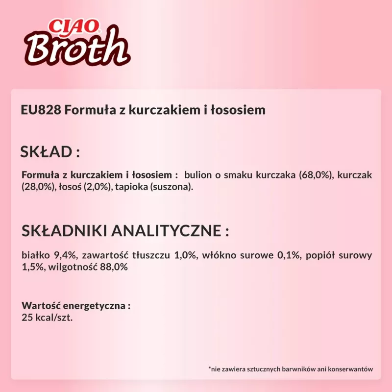 INABA Ciao Broth Vištiena ir Lašiša – skanėstai katėms – 40g