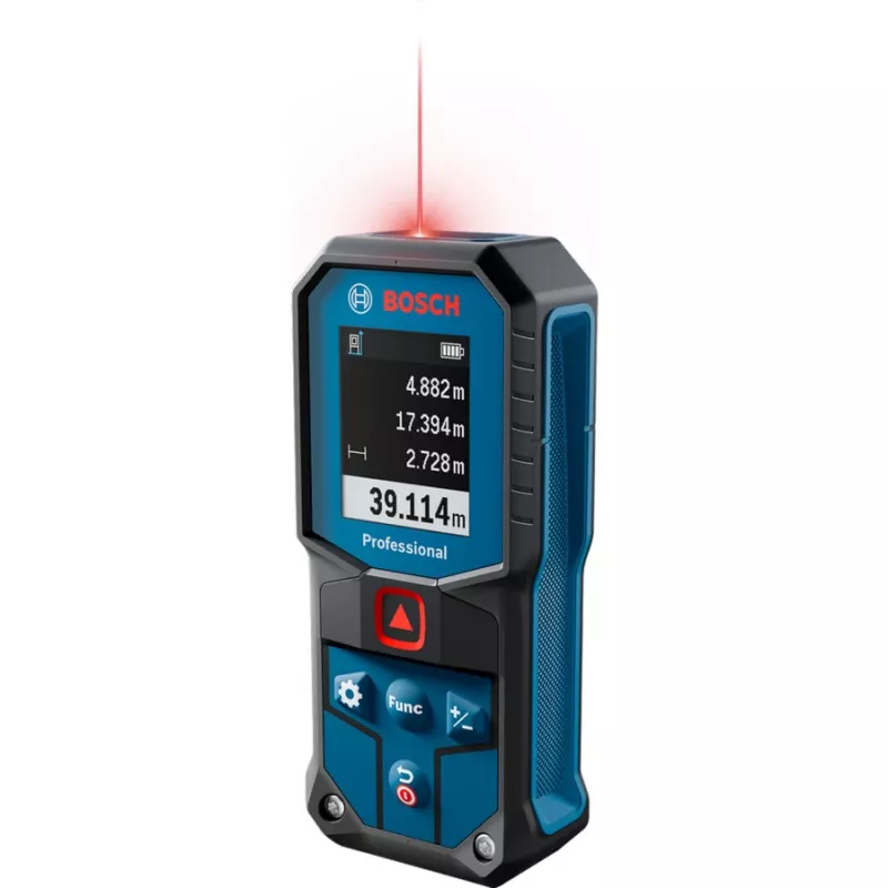 Lazerinis atstumo matuoklis GLM 40-31 Professional (mėlyna/juoda, diapazonas 50 m, raudona lazerio linija)