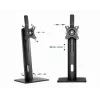 Gembird MS-D1-01 reguliuojamo aukščio monitoriaus stovas, juodas