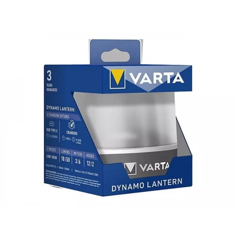 Nešiojamas dinaminis žibintas su sukama rankena Varta 17670 101 111