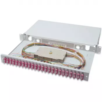 Kabelių valdymo panelė Digitus DN-96322-4 SC OM4 šviesolaidžio sujungimo dėžė pilka