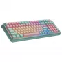 Klaviatūra Cooler Master MK770 mechaninė, USB + RF belaidis + Bluetooth, QWERTY prancūziška, 99 klavišų, RGB, turkio spalvos