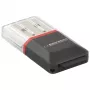 Esperanza EA134K kortelių skaitytuvas juodas, sidabrinis, permatomas USB 2.0