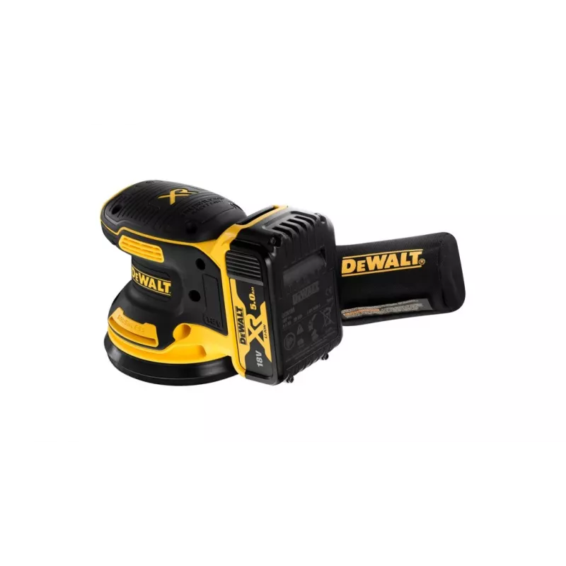 Šlifuoklis diskinis DeWALT DCW210N bešepetėlis 18 V, 125 mm pagrindas, 8000–12000 OPM, 930 g