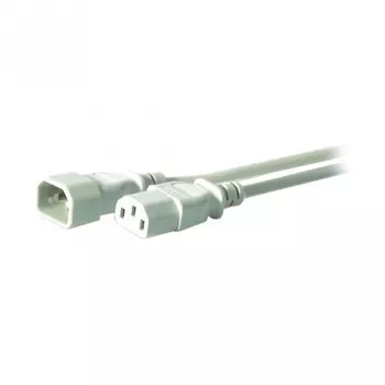 EFB-Elektronik IEC maitinimo ilginimo laidas C14 180° - C13 180°, pilkas, 3,0 m, 3 x 1,00 mm²