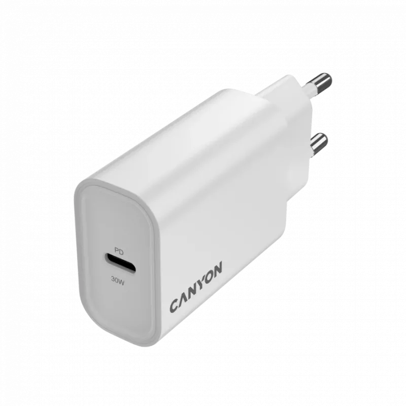 CANYON OnCharge 30CL Max Power 30W 1xPD EU Baltas