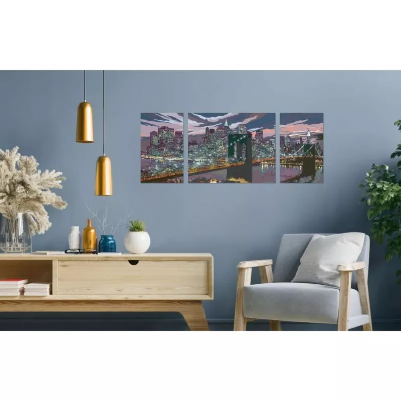 Tapyba pagal skaičius – Creart Niujorko panorama
