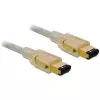 FireWire A/A kabelis DeLOCK 1,0 m pilkas