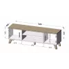 Cama TV stand LOTTA 160 2D2K wotan oak/mat Juoda