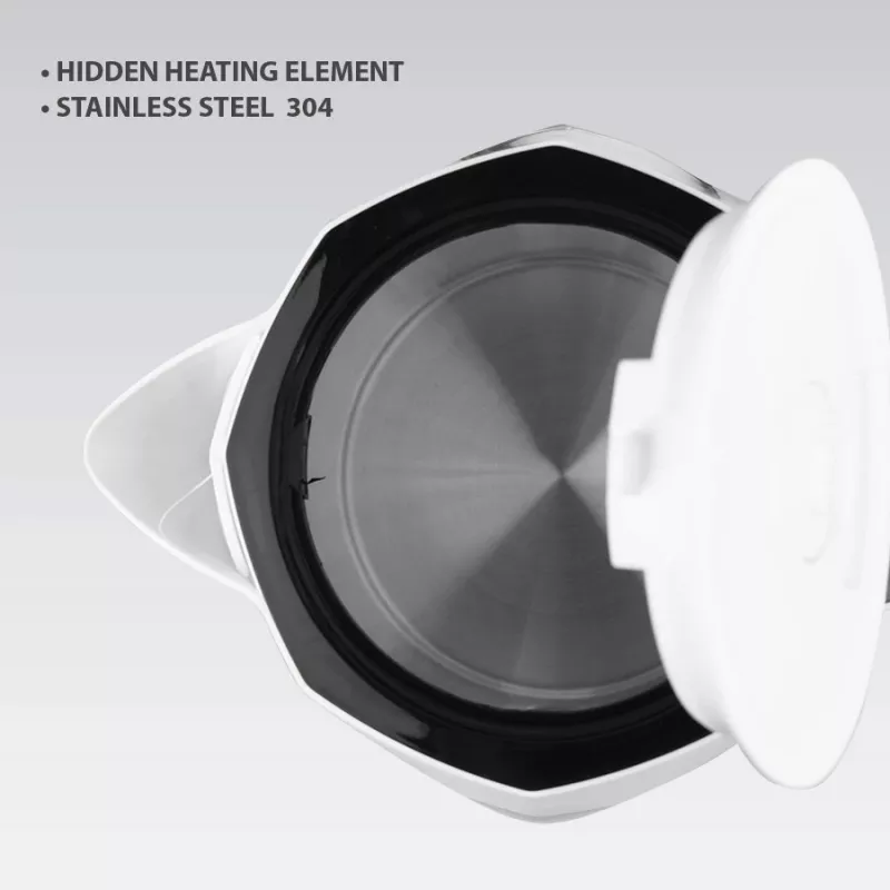 Elektrinis virdulys Maestro MR-058-WHITE 1,8 l, 2000 W, belaidis, nuimamas filtras