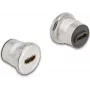 DeLOCK 88191 Sieninis HDMI lizdas 2× HDMI juodas sidabrinis