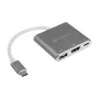 SilverStone SST-EP08C – USB 3.1 Type-C adapteris į HDMI / USB Type-C / USB Type A – sidabrinis
