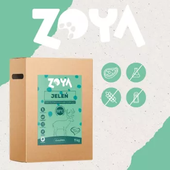Sausas šunų ėdalas ZOYA ColdPRO Deer 9 kg – suaugusių priežiūrai, vieno baltymo elniena, 26% baltymų, 9,5% riebalų
