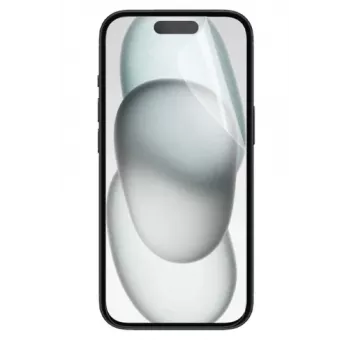 Mobilis 036310 skaidri apsauginė plėvelė iPhone 15 Pro, atspari įbrėžimams ir smūgiams