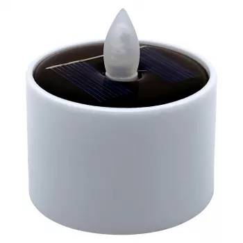 LED saulės baterijomis maitinamos arbatžvakės RealPower STL-4, 4 vnt.