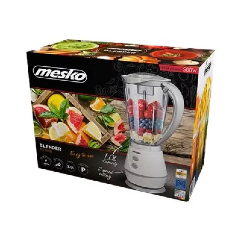 Mesko MS 4060g blenderis 1 L stalinis blenderis 500 W pilkas