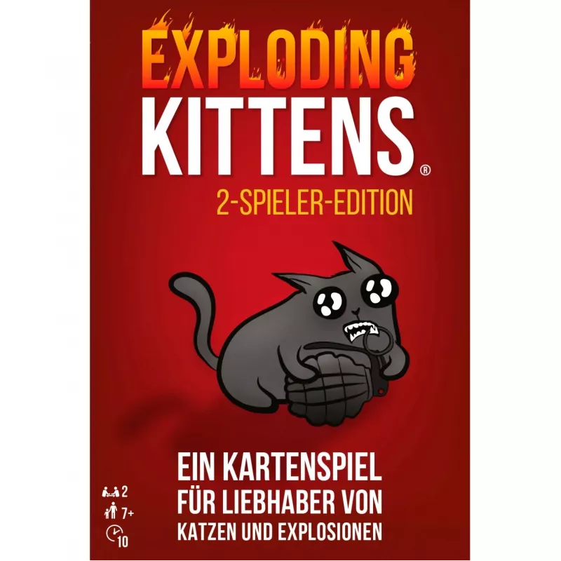 Exploding Kittens – 2 žaidėjų leidimas, kortų žaidimas