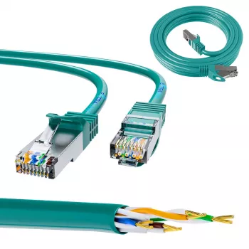 Extralink LAN Patchcord Kat.6 FTP RJ-45 Cat6 0,5 m žalias