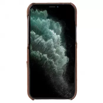 Krusell 62176 dėklas iPhone 12 Pro Max, rudas