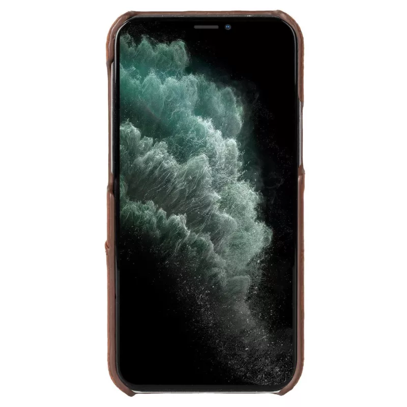 Krusell 62176 dėklas iPhone 12 Pro Max, rudas