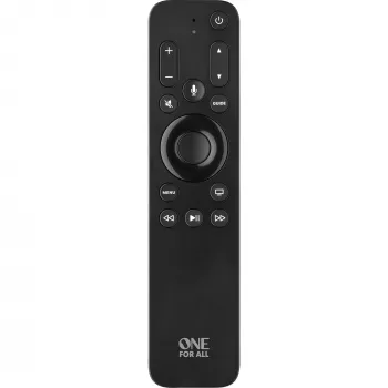 Universal Electronics One For All URC1110 nuotolinio valdymo pultas su Siri, apšvietimu, 3-in-1 suderinamumu
