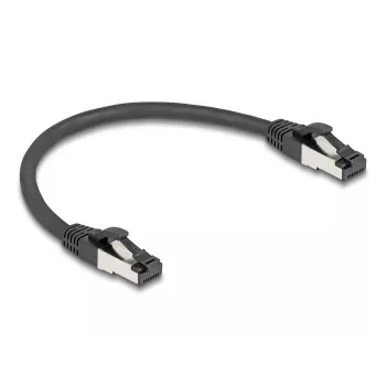 Tinklo kabelis DeLOCK 80566 RJ-45 Cat8.1 0,25 m Juodas