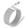 USB laidas Baseus TZCATZJ-02 1,5 m USB A USB C baltas