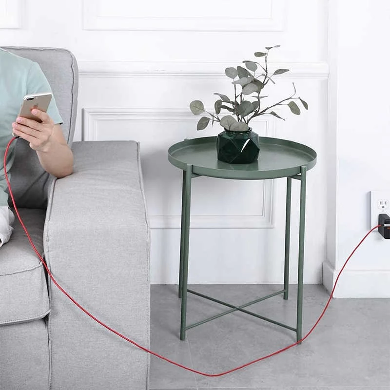 USB į Lightning laidas Aukey CB-AL01 Raudonas – Nailono pintas laidas Apple įrenginiams