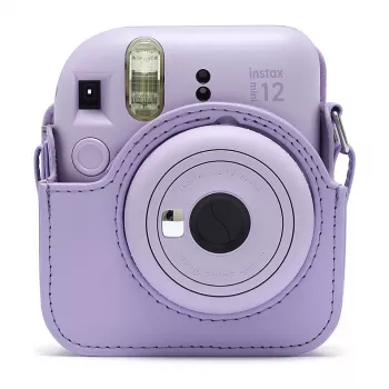 Kompaktiškas dėklas Fujifilm 4177085 violetinis, skirtas Instax Mini 12, su petnešėle