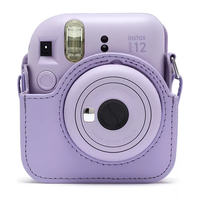 Kompaktiškas dėklas Fujifilm 4177085 violetinis, skirtas Instax Mini 12, su petnešėle