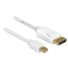 DeLOCK 83484 Mini DisplayPort–DisplayPort laidas 5 m Baltas