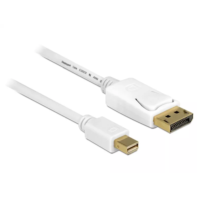 DeLOCK 83484 Mini DisplayPort–DisplayPort laidas 5 m Baltas