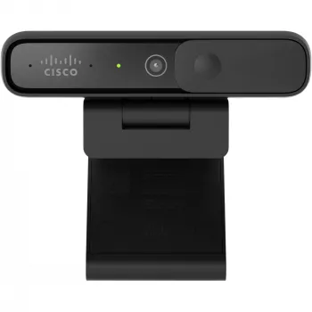 Cisco stalinė kamera Desk Camera 1080p, anglies juodos spalvos, su dviem mikrofonais, USB