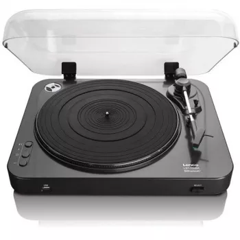 Pusiau automatinė vinilinių plokštelių grotuvas su diržine pavara Lenco LBT-120BK Juoda