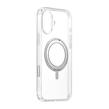 Magnetinis dėklas telefonui Baseus SkyRing P6016100A201-04 Skaidrus 360° su stoveliu