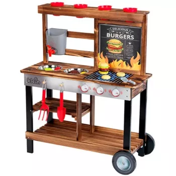 Virtuvėlė žaidimams Beach Picnic BBQ Country Sommer Kitchen, medinė