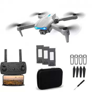 E99 Pro Drone rinkinys su 3 baterijomis ir dėklu | 1800mAh
