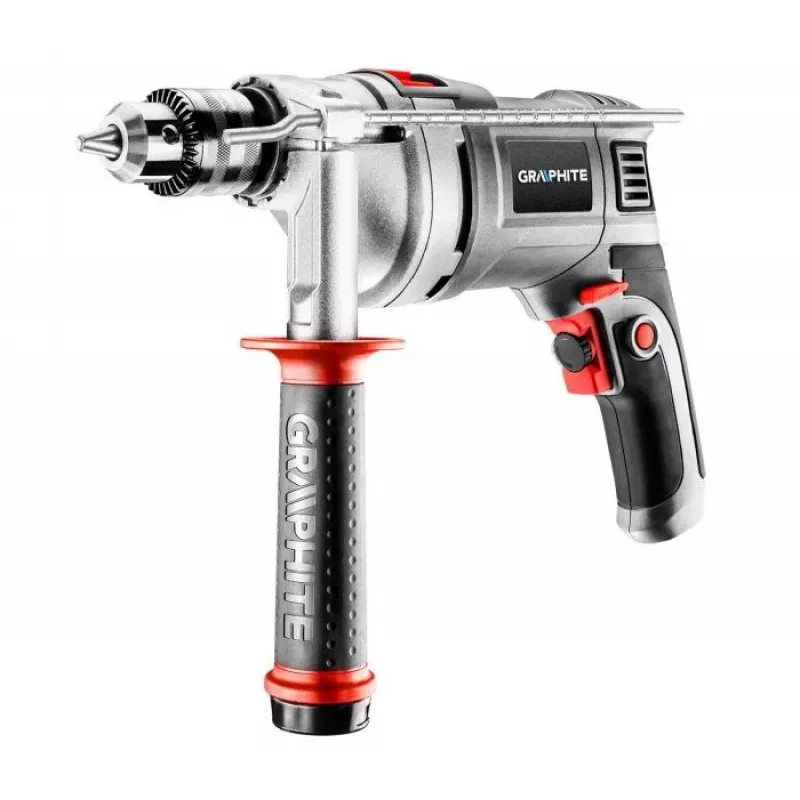 Gręžtuvas pistoline rankena GRAPHITE 58G728, 850 W, 3000 sūkių/min, raktinis griebtuvas 13 mm