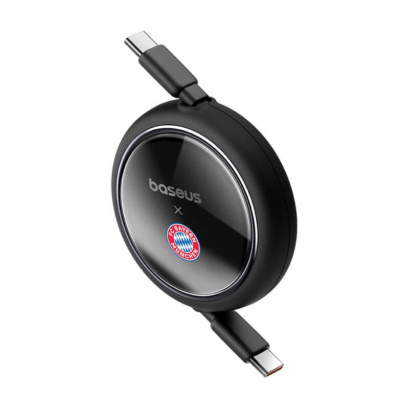 Baseus Free2Pull USB-C į USB-C įkrovimo laidas 100W, juodas (P10364500113-Z2)