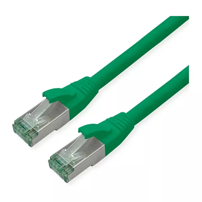 ROLINE RM Patch Laidas Cat.6A S/FTP (PiMF), žalias, 0,3 m