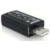 DeLOCK USB garso adapteris 7.1 – išorinė garso plokštė, stereo, USB (61645)