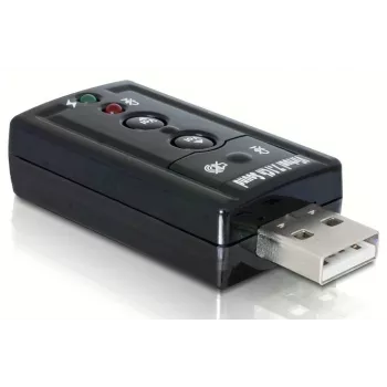 DeLOCK USB garso adapteris 7.1 – išorinė garso plokštė, stereo, USB (61645)