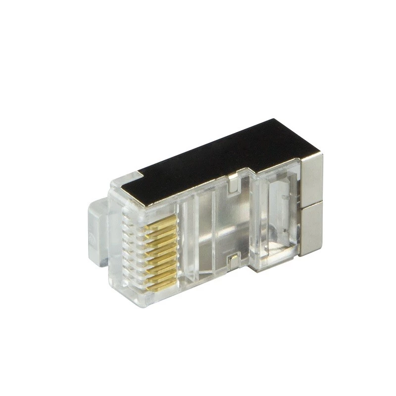 RJ45 kištukas Cat.6 ekranuotas LogiLink MP0022 juodas permatomas (100 vnt.)
