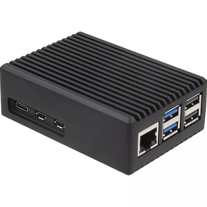 INTER-TECH ODS-739 dėklas Raspberry Pi 5 — kompaktiškas dizainas